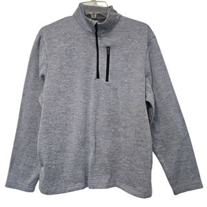 Pro Tour Men's Quarter Zip Sweatshirt Size Small Gray Golf Work